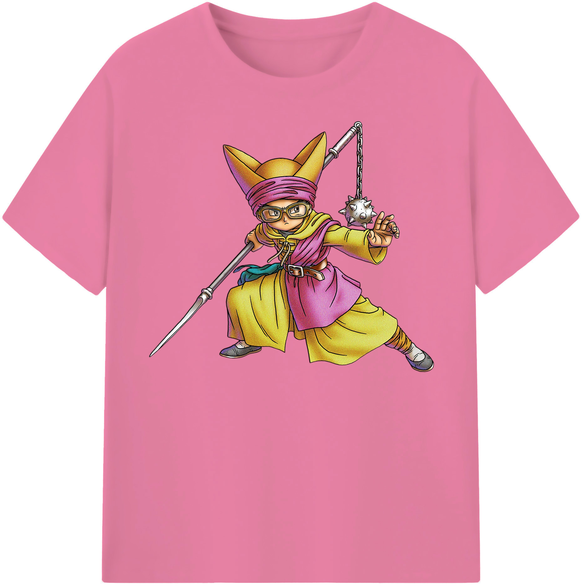 （画像用） ドラゴンクエスト Doragon Kuesuto Dragon Quest 綿100％半袖Tシャツ（フロントプリント）